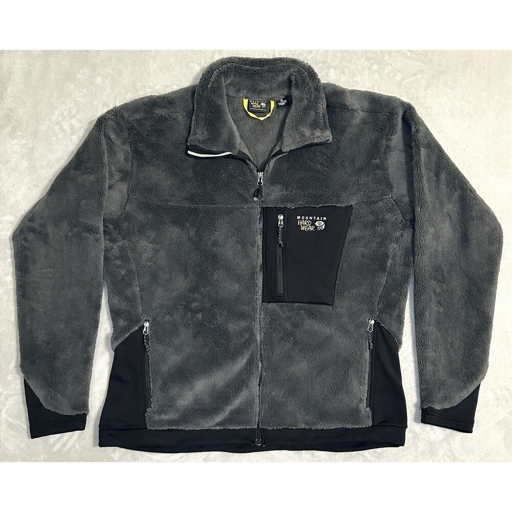 Mountain Hardwear Monkey Man Men's XXL Gray Polartec Thermal Pro Fleece Jacket